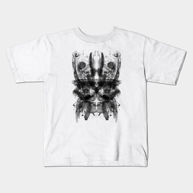 Rorschach Hanuman Kids T-Shirt by ewdondoxja